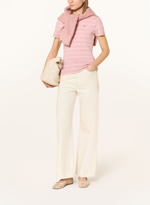 TOMMY HILFIGER T-shirt ROZE / WIT