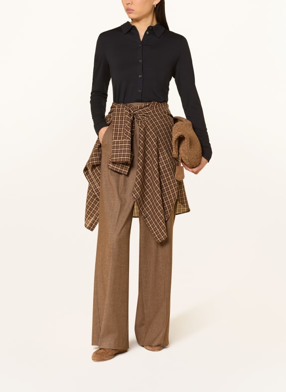 Marc O'Polo Overhemdblouse van jersey ZWART