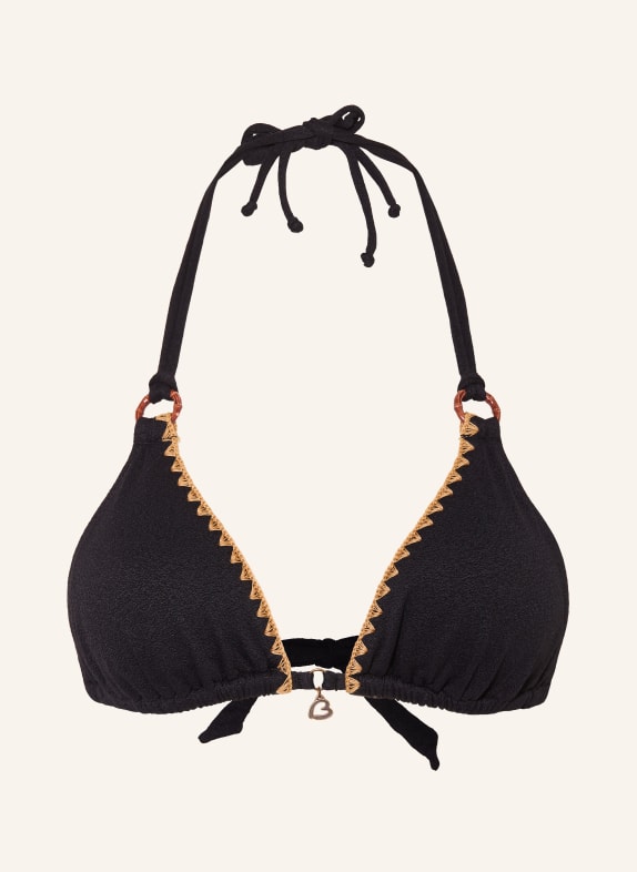 BANANA MOON Triangel-Bikini-Top SANTAFE YERO SCHWARZ / CAMEL