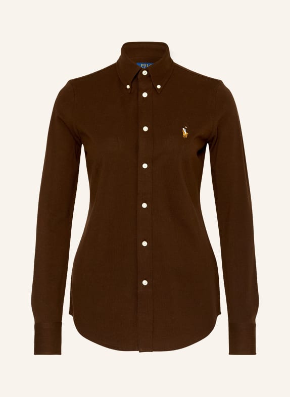 POLO RALPH LAUREN Hemdbluse DUNKELBRAUN
