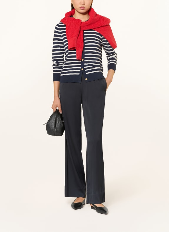 TOMMY HILFIGER breiwerk DONKERBLAUW / WIT