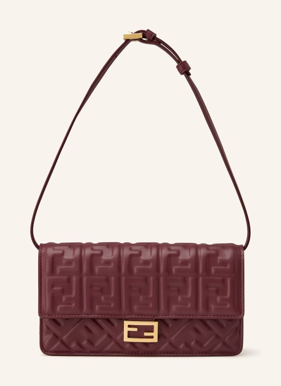 FENDI Geldbörse BAGUETTE zum Umhängen DUNKELROT
