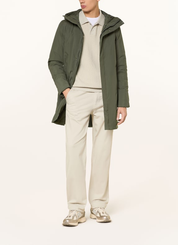 K-WAY Parka en duvet THOMAS OLIVE / ÉCRU