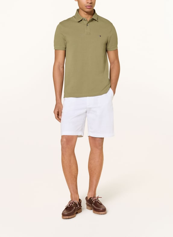 TOMMY HILFIGER Koszulka polo z piki regular fit OLIWKOWY