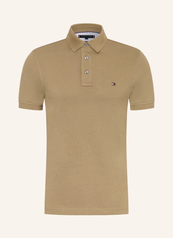 TOMMY HILFIGER Piqué-Poloshirt Slim Fit KHAKI