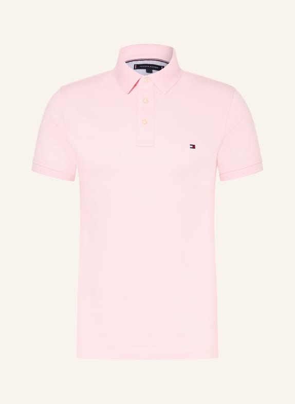 TOMMY HILFIGER Piqué-Poloshirt Slim Fit ROSA