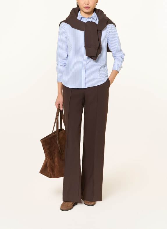 GANT overhemdblouse LICHTBLAUW / WIT