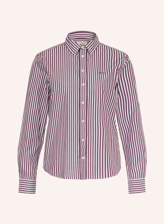 GANT Shirt blouse DARK RED / WHITE