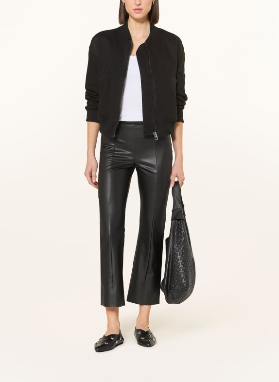 Wolford 7/8-broek JENNA in leerlook ZWART
