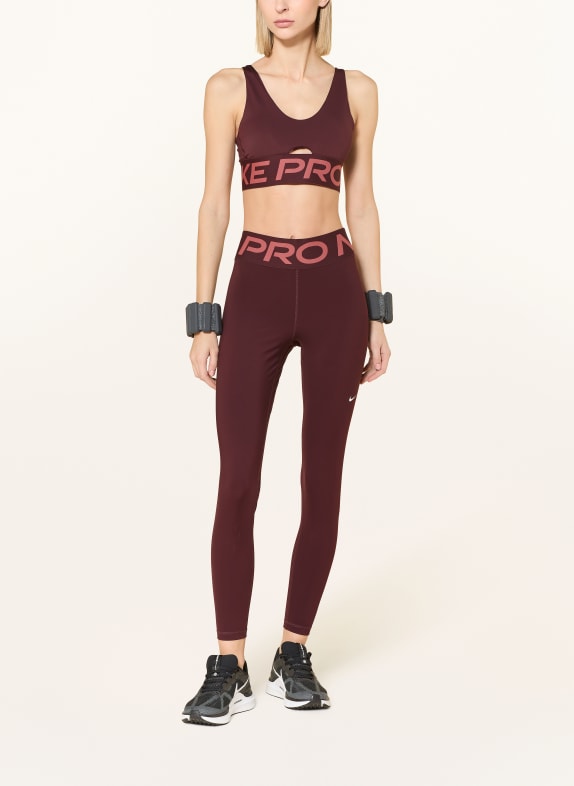 Nike Tights PRO SCULPT DONKERROOD