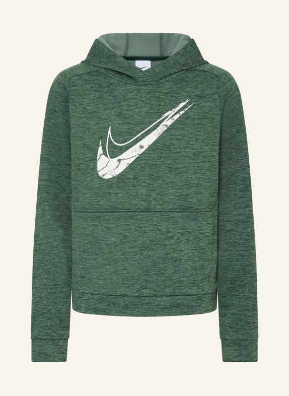 Nike Bluza z kapturem MULTI STAIN REPEL ZIELONY / JASNOZIELONY