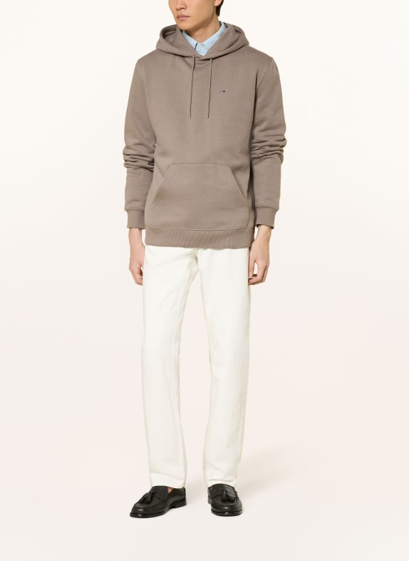 TOMMY JEANS Hoodie TAUPE