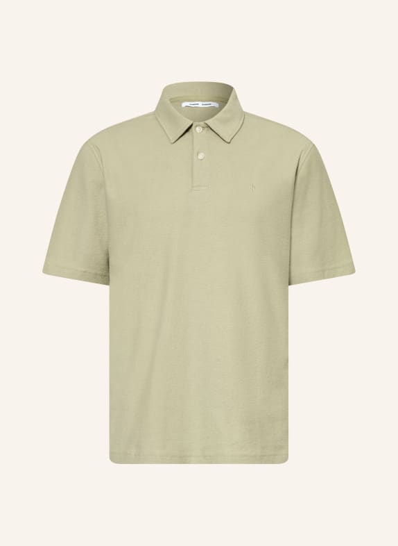 SAMSØE  SAMSØE Jersey polo shirt SAKVISTBRO Regular fit LIGHT GREEN
