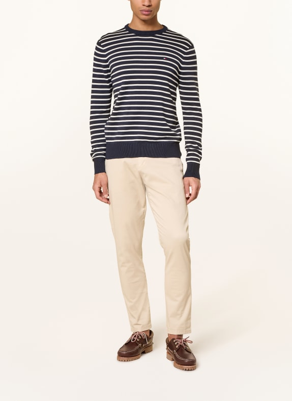 TOMMY HILFIGER Sweater MØRKEBLÅ / HVID