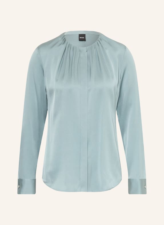 BOSS Seidenbluse BANORAH TÜRKIS