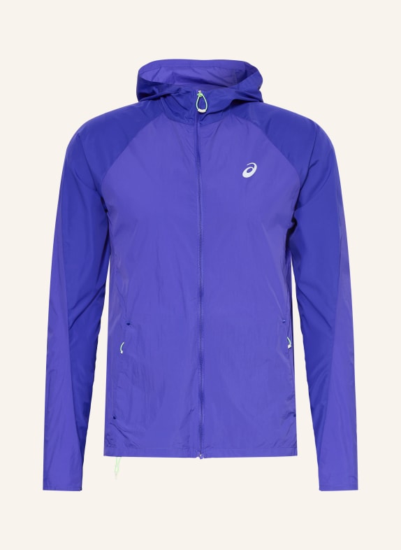ASICS Kurtka do biegania ROAD NIEBIESKI