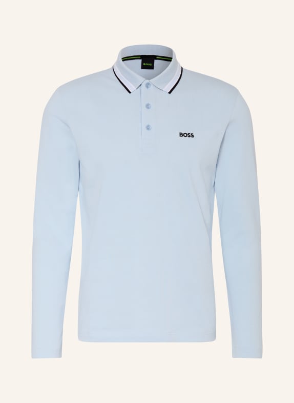 BOSS Piqué-Poloshirt PLISY Regular Fit HELLBLAU