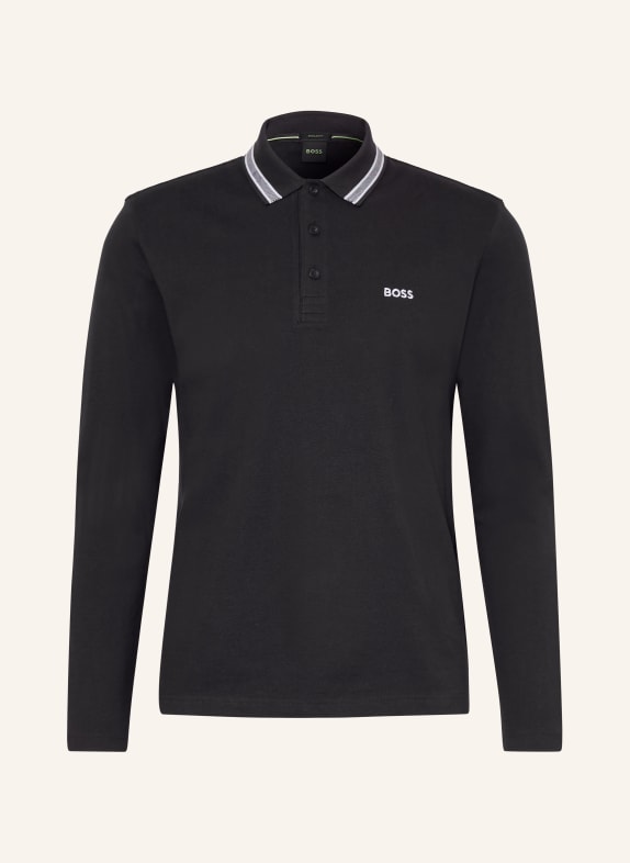 BOSS Piqué-Poloshirt PLISY Regular Fit DUNKELBLAU