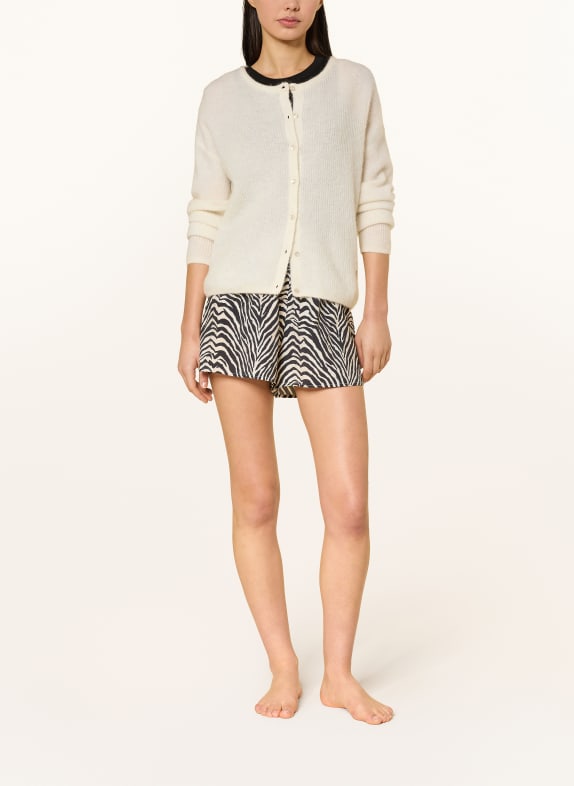 LOVE Stories Slaapshort JOHNNY van satijn WIT / ZWART