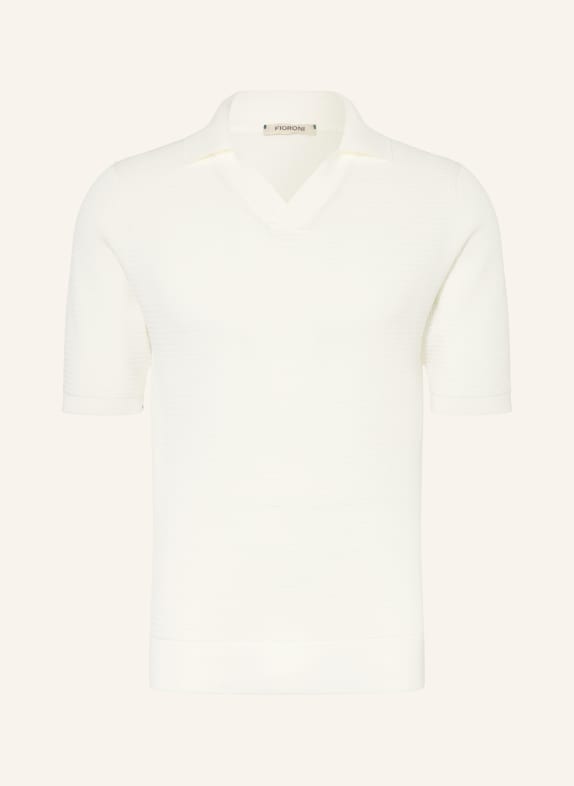 FIORONI Strick-Poloshirt CREME