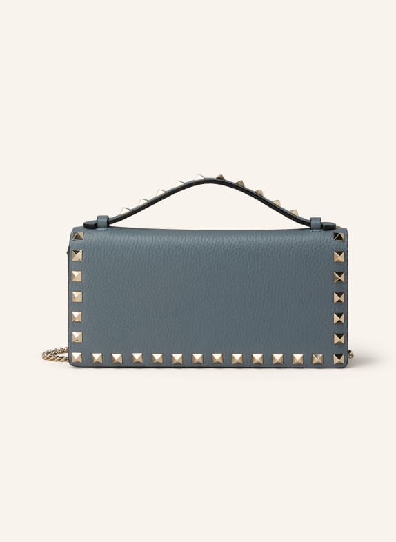 VALENTINO GARAVANI Geldbörse ROCKSTUD zum Umhängen HELLBLAU