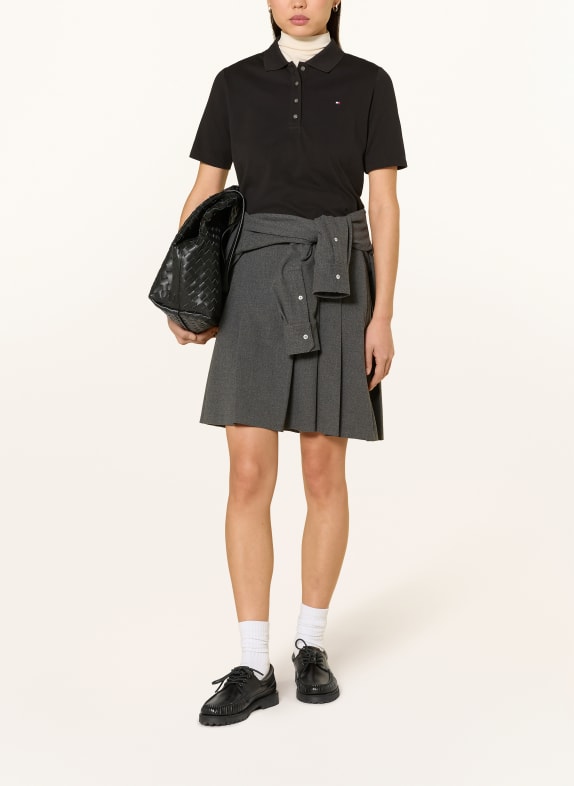 TOMMY HILFIGER Piqué poloshirt ZWART