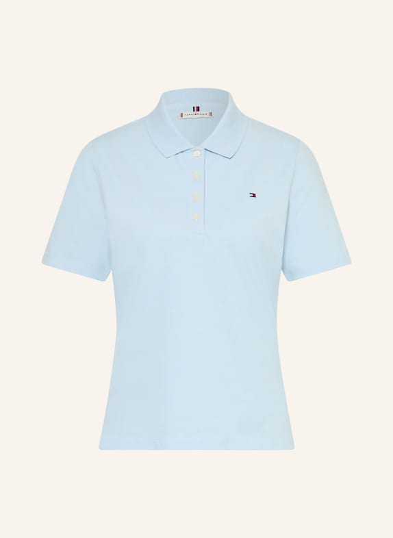 TOMMY HILFIGER Piqué-Poloshirt HELLBLAU