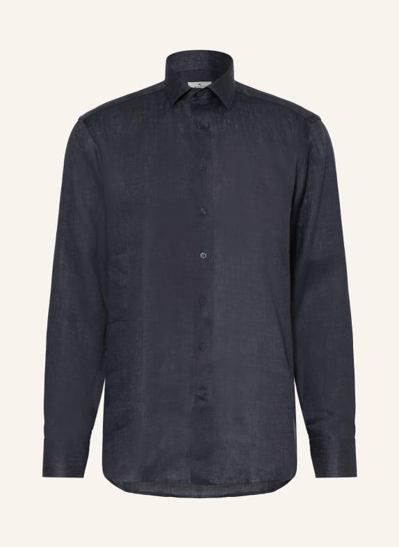 ETRO Leinenhemd Regular Fit DUNKELBLAU