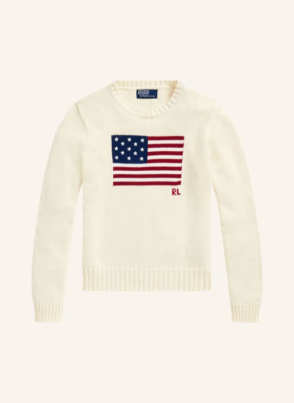 POLO RALPH LAUREN Pullover CREME / DUNKELROT / DUNKELBLAU