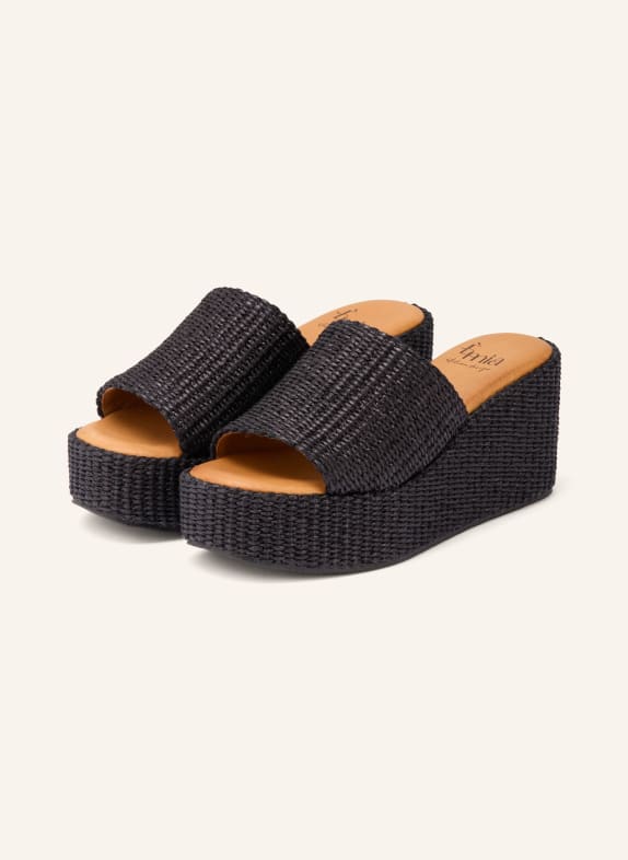 È MIA Platform wedges BLACK