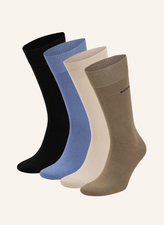 BOSS 5er-Pack Strümpfe SCHWARZ / BEIGE / HELLBLAU