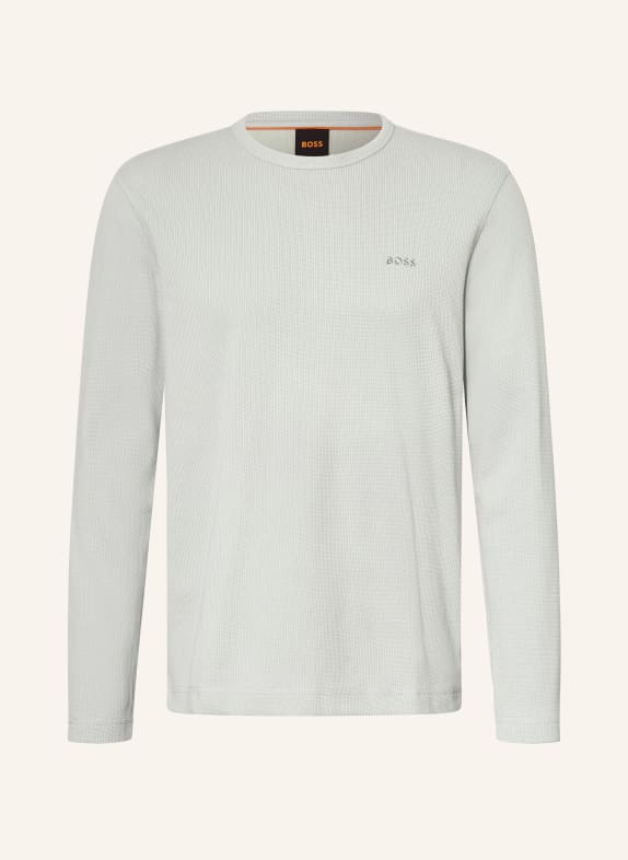 BOSS Koszulka z długim rękawem TEMPESTO JASNOZIELONY