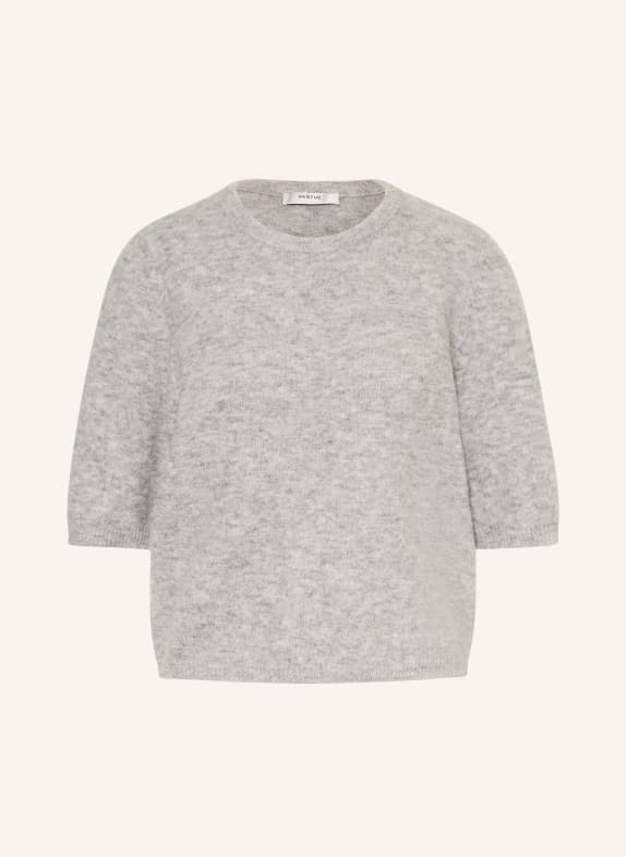 GESTUZ Dzianinowa koszulka ALPHAGZ z dodatkiem alpaki JASNOCZARY