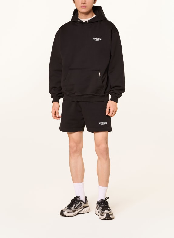 REPRESENT Sweatshorts ZWART