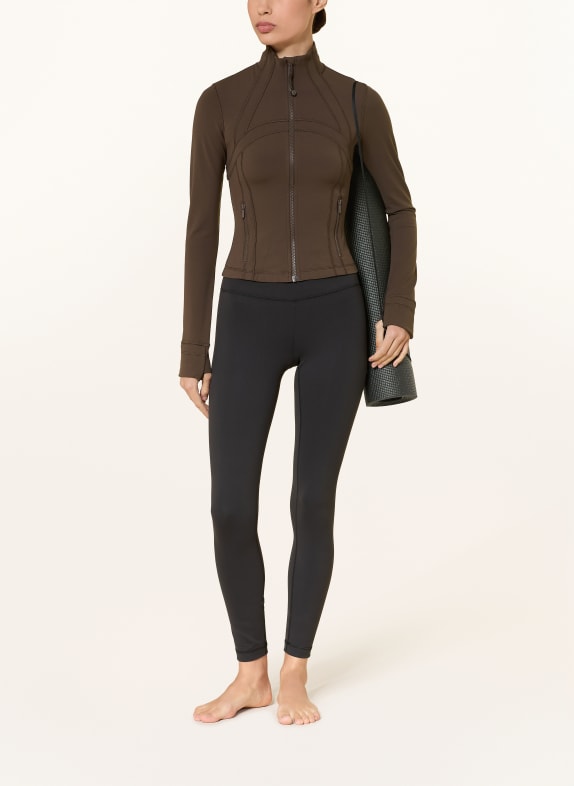 lululemon Träningsjacka DEFINE CROPPED MÖRKBRUN