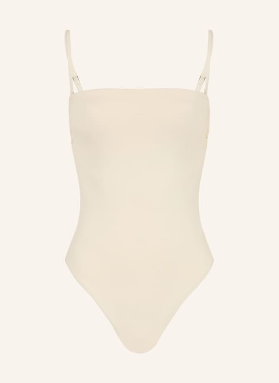 Calvin Klein Bandeau-Badeanzug CREME