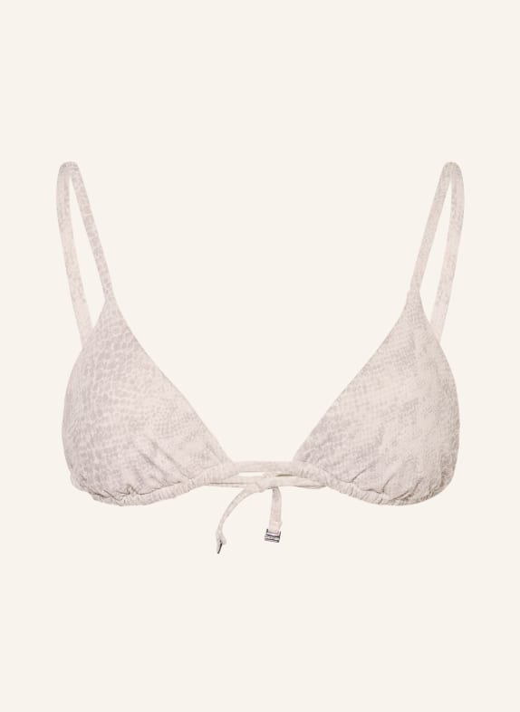 Calvin Klein Triangel-Bikini-Top HELLGRAU / CREME