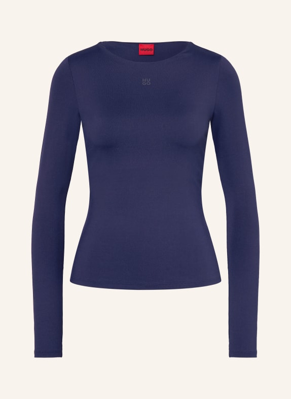 HUGO Koszulka z długim rękawem DASIIA GRANATOWY