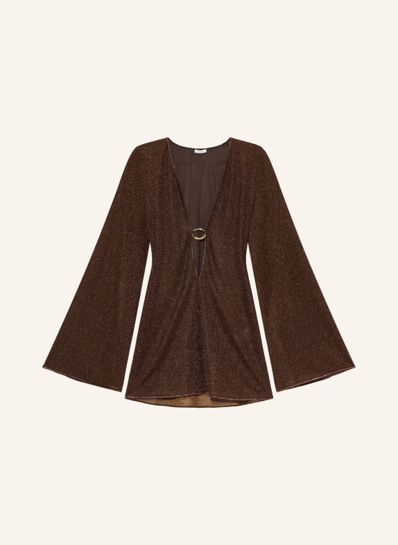 Oséree Strandkleid LUMIERE mit Glitzergarn DUNKELROT