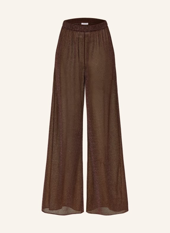 Oséree Marlenehose LUMIERE mit Glitzergarn DUNKELBRAUN