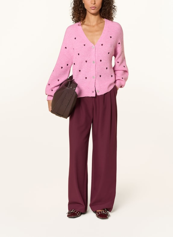 Y.A.S. vest ROZE / DONKERROOD