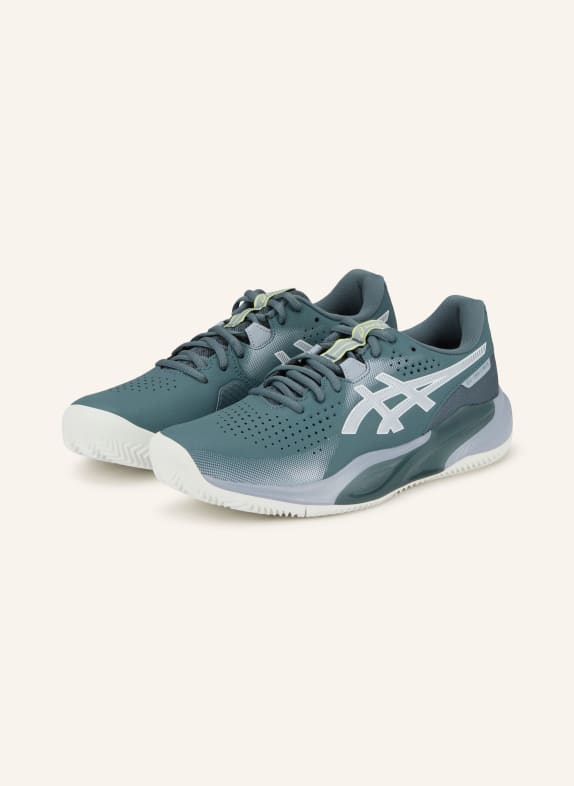 ASICS Buty tenisowe GEL-CHALLENGER 15 SZARONIEBIESKI / ŻÓŁTY / BIAŁY