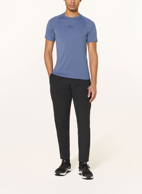Nike T-shirt PRO BLAUW