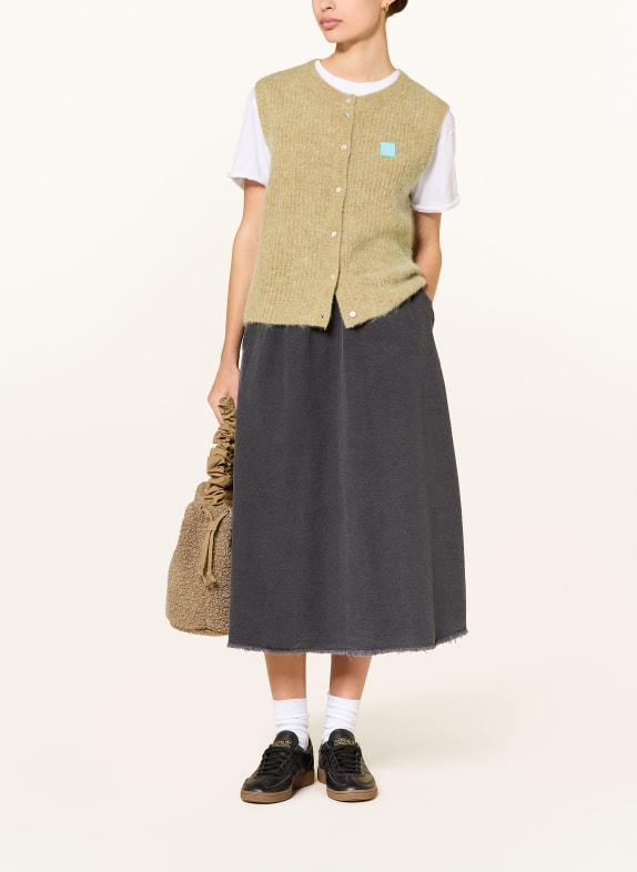 American Vintage Knit vest EAST with alpaca CAMEL