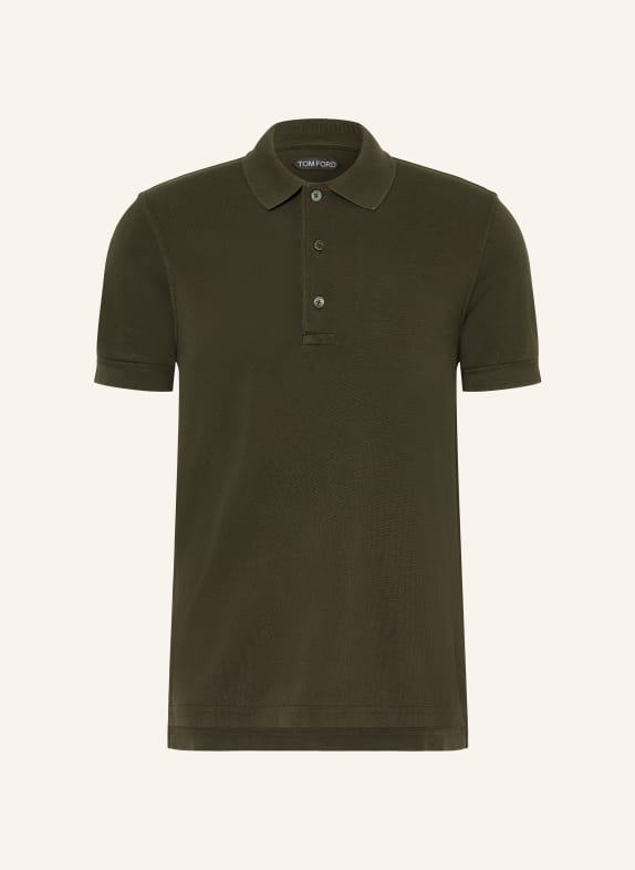 TOM FORD Piqué-Poloshirt DUNKELGRÜN