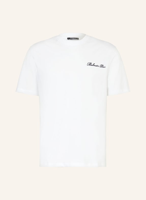 BALMAIN T-Shirt WEISS / SCHWARZ