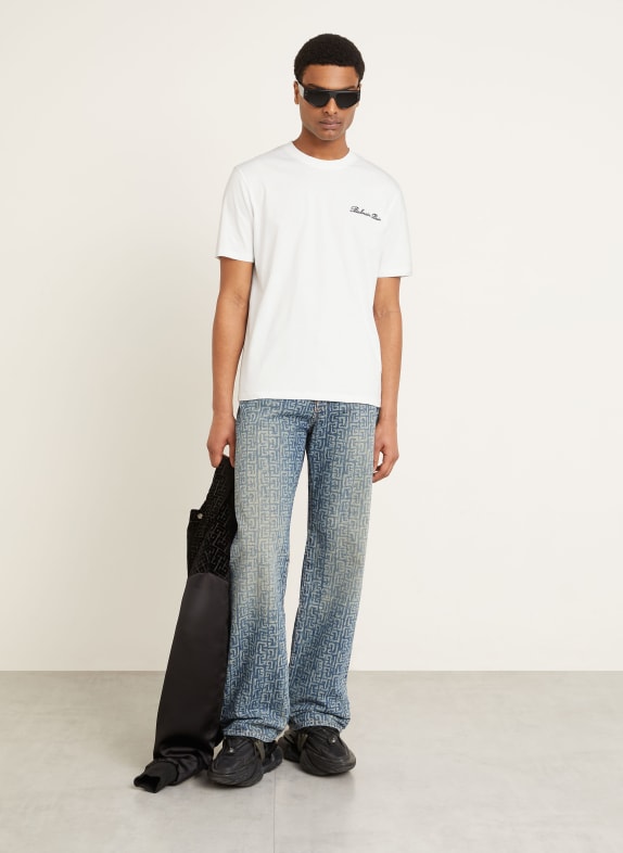BALMAIN T-shirt HVID / SORT