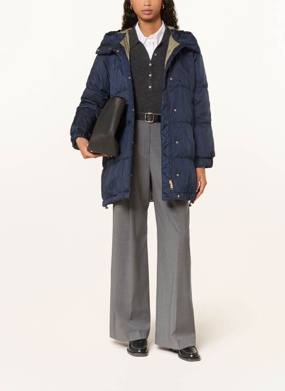WEEKEND Max Mara ANFORA reversible quilted coat DARK BLUE