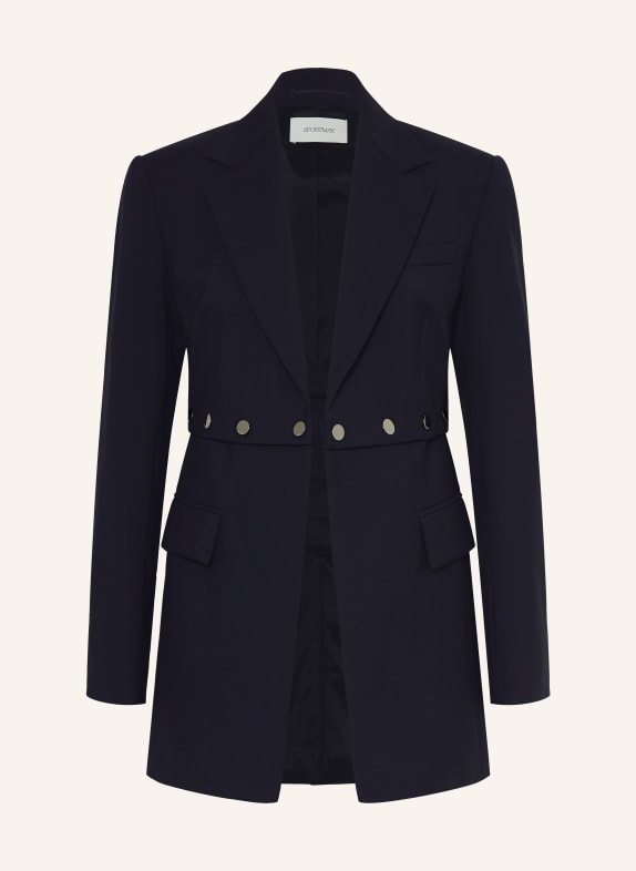 SPORTMAX Long blazer EDITORE BLACK