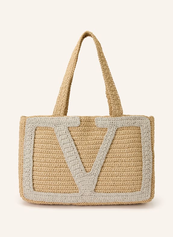 VALENTINO GARAVANI Shopper VIVA SUPERSTAR CROCHET HELLBRAUN